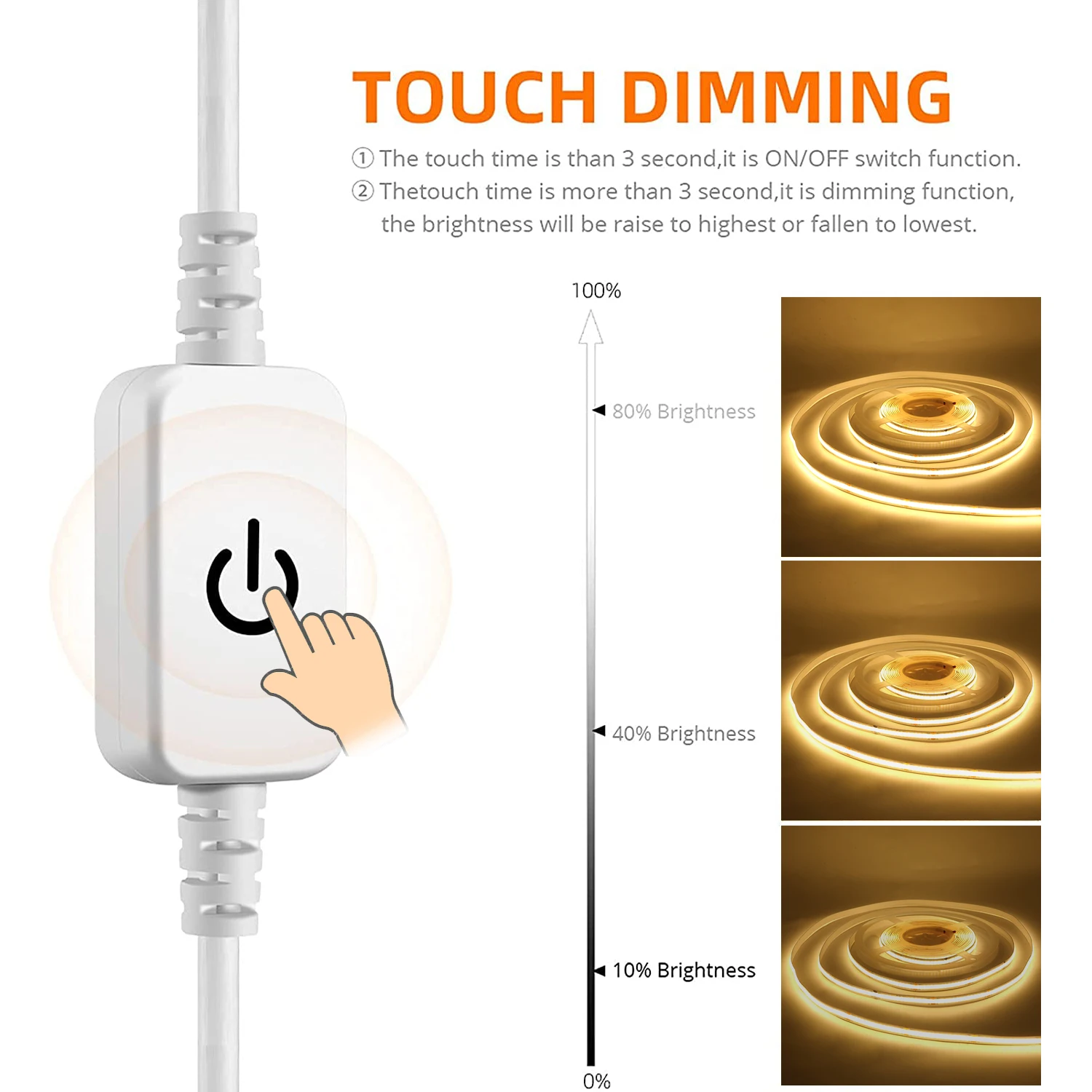 5V-USB-COB-LED-Strip-Light-dimmerabile-Touch-Switch-320LED-m-illuminazione-lineare-ad-alta-densit-1