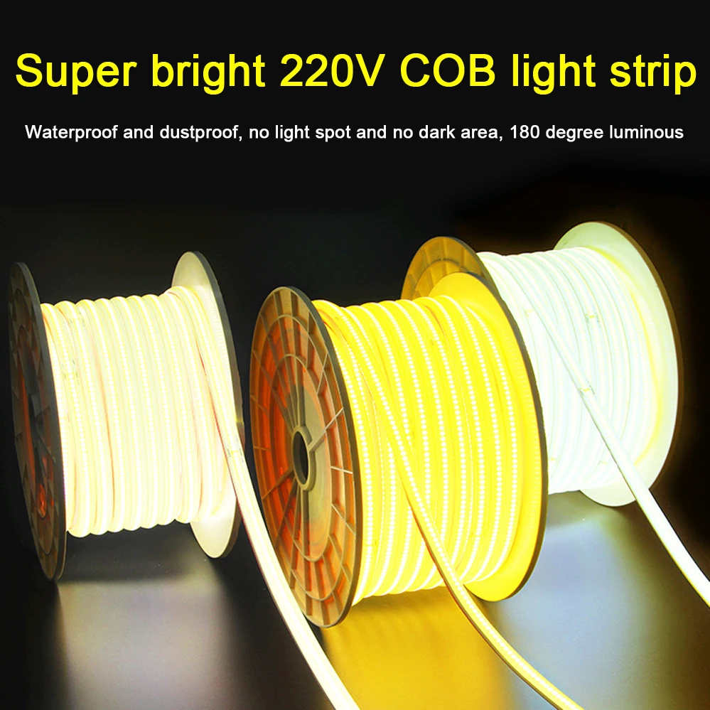 Striscia-Led-COB-220V-luce-flessibile-ad-alta-densit-288LED-m-illuminazione-lineare-CRI-90-impermeabile-3